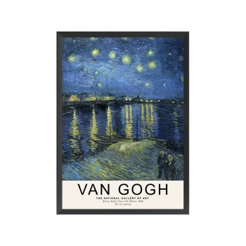 تابلو شب پر ستاره بر فراز باغ رون ونگوگ Van Gogh تابلو شب پر ستاره بر فراز باغ رون ونگوگ Van Gogh