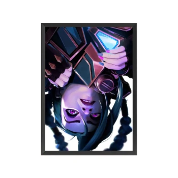 تابلو شخصیت جینکس انیمیشن آرکین Jinx from Arcane تابلو شخصیت جینکس انیمیشن آرکین Jinx from Arcane