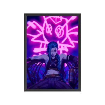 تابلو طرح جینکس سریال آرکین Jinx from Arcane تابلو طرح جینکس سریال آرکین Jinx from Arcane